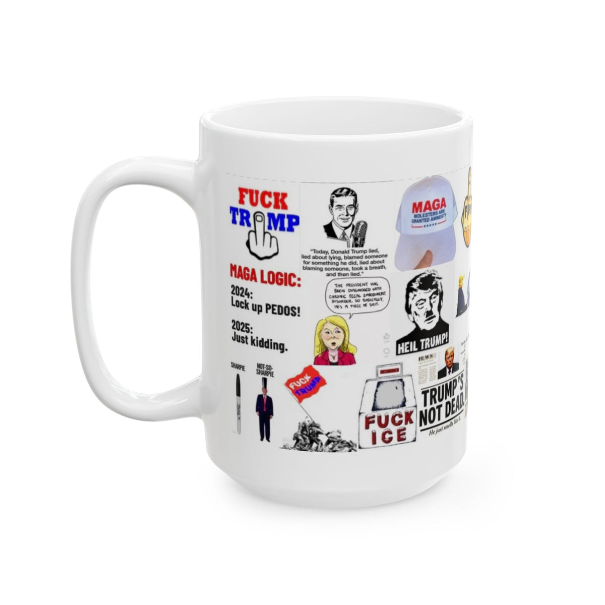 “White Supremacy” Anti-Trump Protest Mug – Hilarious and Clean White Design with Bold Political Messages