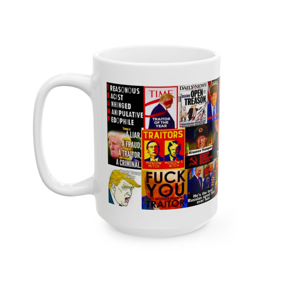 “Treasonous Traitor Trump 2” – Bold Collage Calling Out Trump’s Treason & Corruption