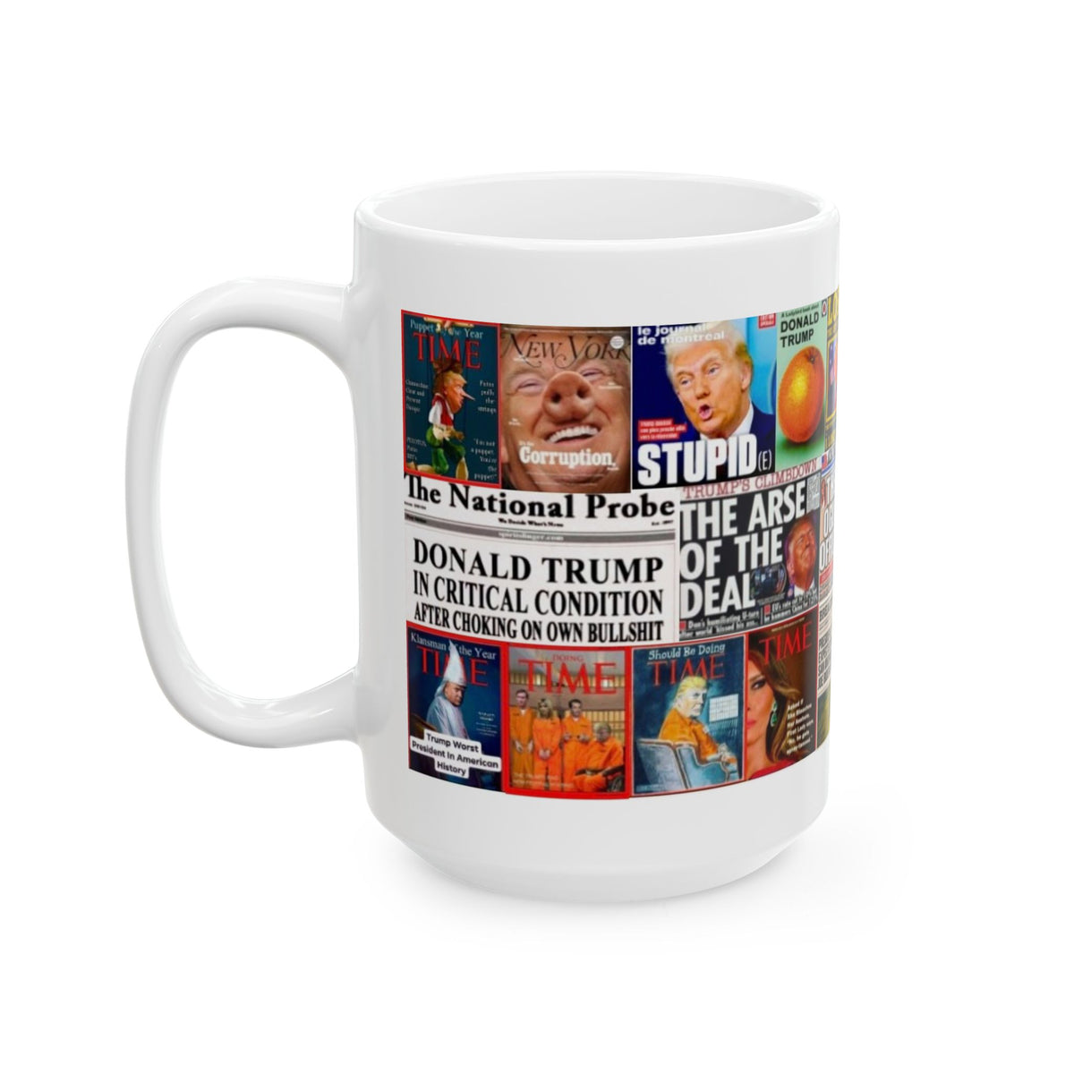 ”Trumpty Dumpty” – Satirical Headlines, Magazines & Tabloid Cover Parodies Collage