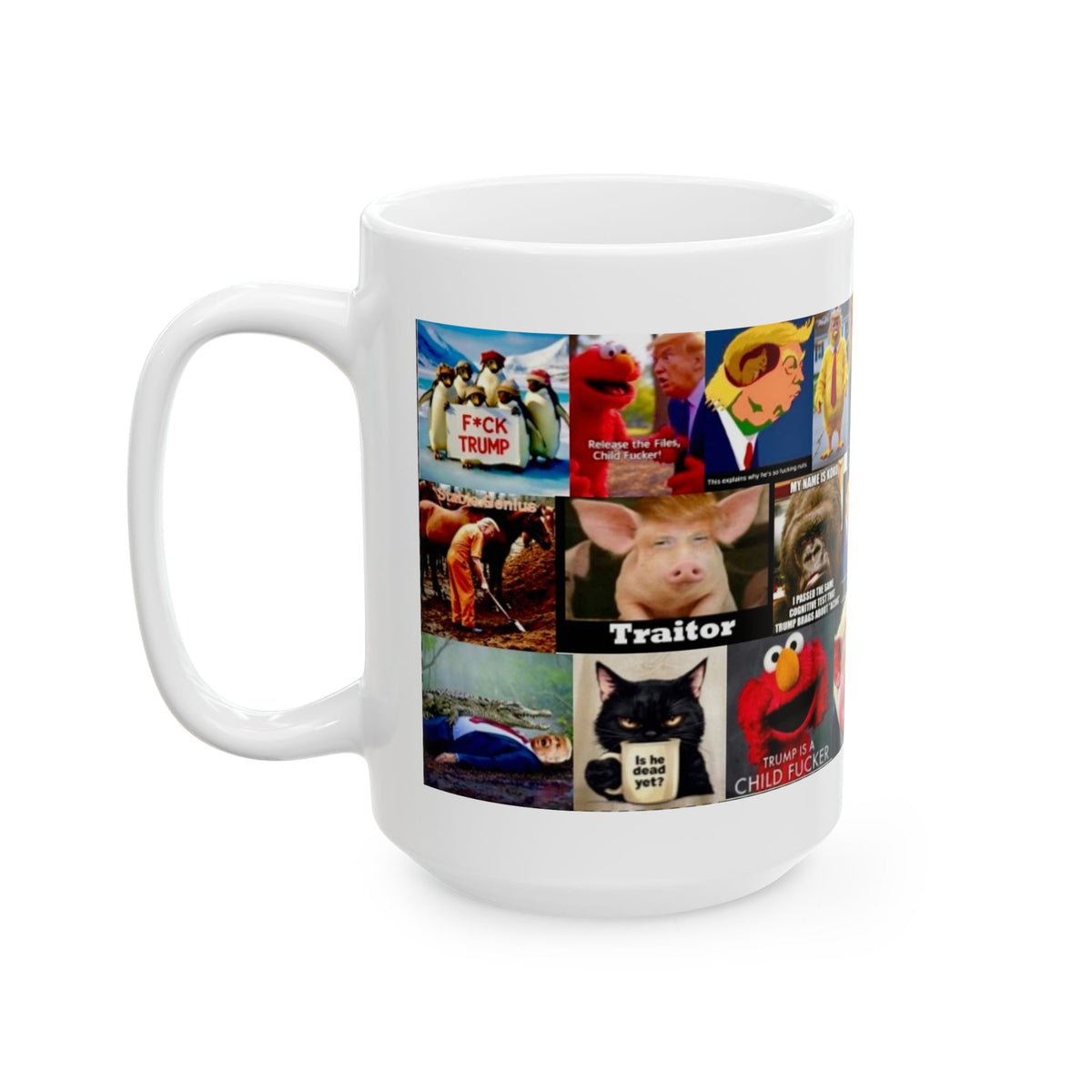 “Trump Is An Animal 1” – Satirical Collage Featuring Various Animal Related Trump Jokes