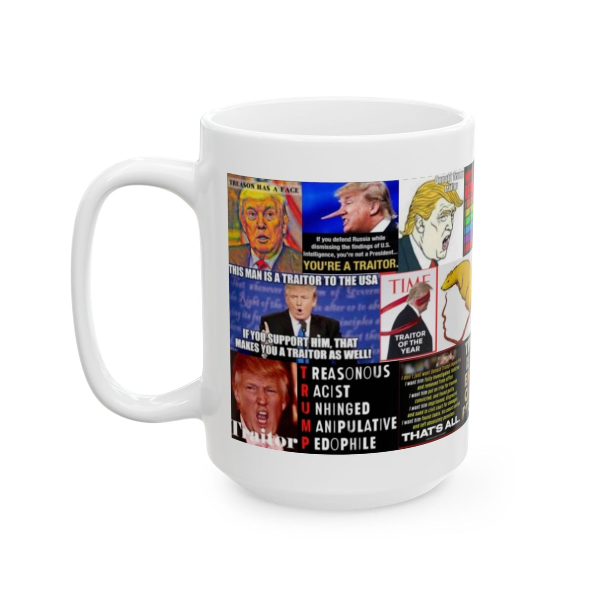 “Treasonous Traitor Trump” – Bold Collage Calling Out Trump’s Treason & Corruption