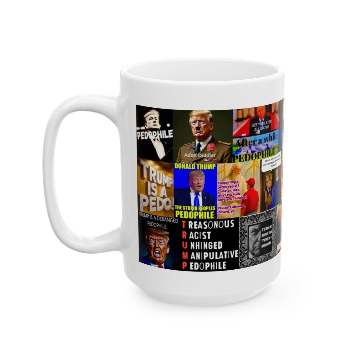 “Trump is a Pedophile 3” – Funny Political Satire Collage of Trump’s Pedophile Accomplishments