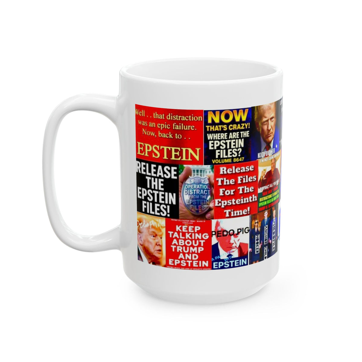“Epstein Files 2” – Epstein Scandal Collage with Political Satire On Donald Trump’s Involvement