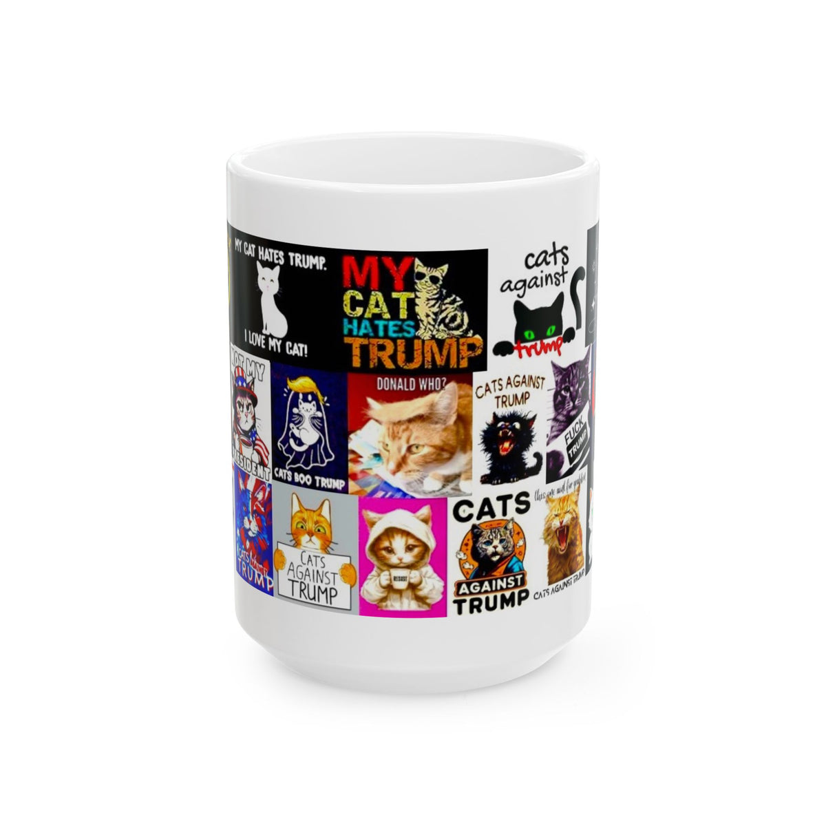 “Trump Cats 2” – Funny Political Satire Collage On Feline Hatred For Trump And Being Grabbed By Trump