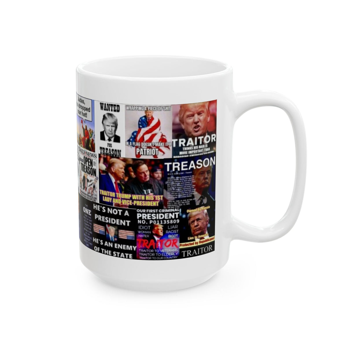 “Treasonous Traitor Trump” – Bold Collage Calling Out Trump’s Treason & Corruption