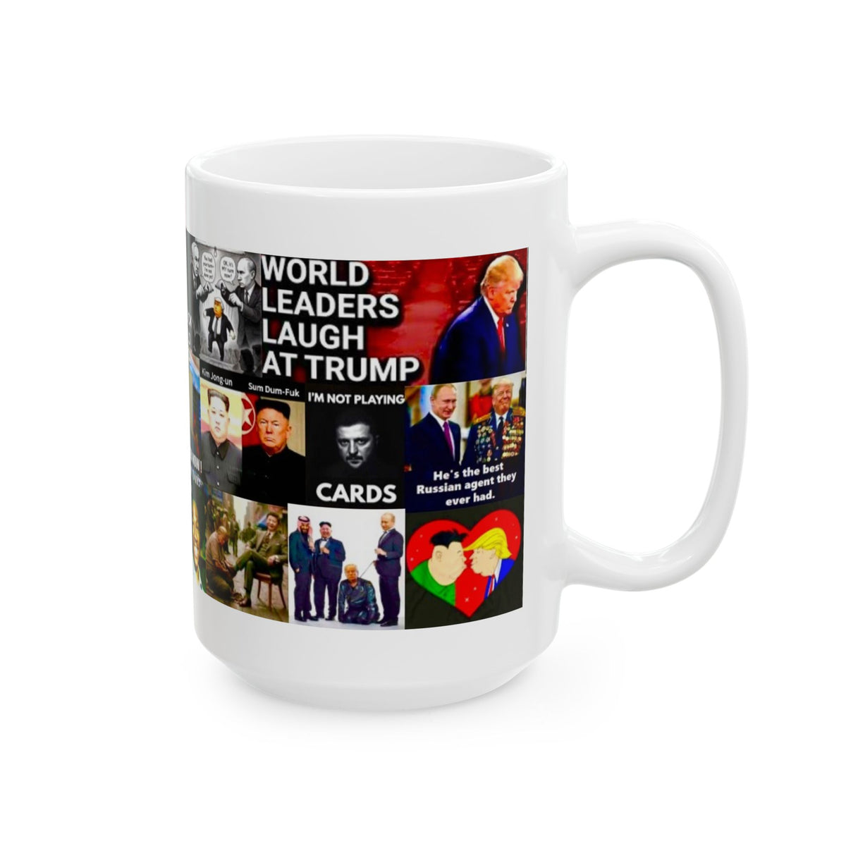 “Trump World Leaders Laughing Stock 1” – Funny Political Satire Collage On Trump’s Descent Into Isolation And Ridicule On The World Stage