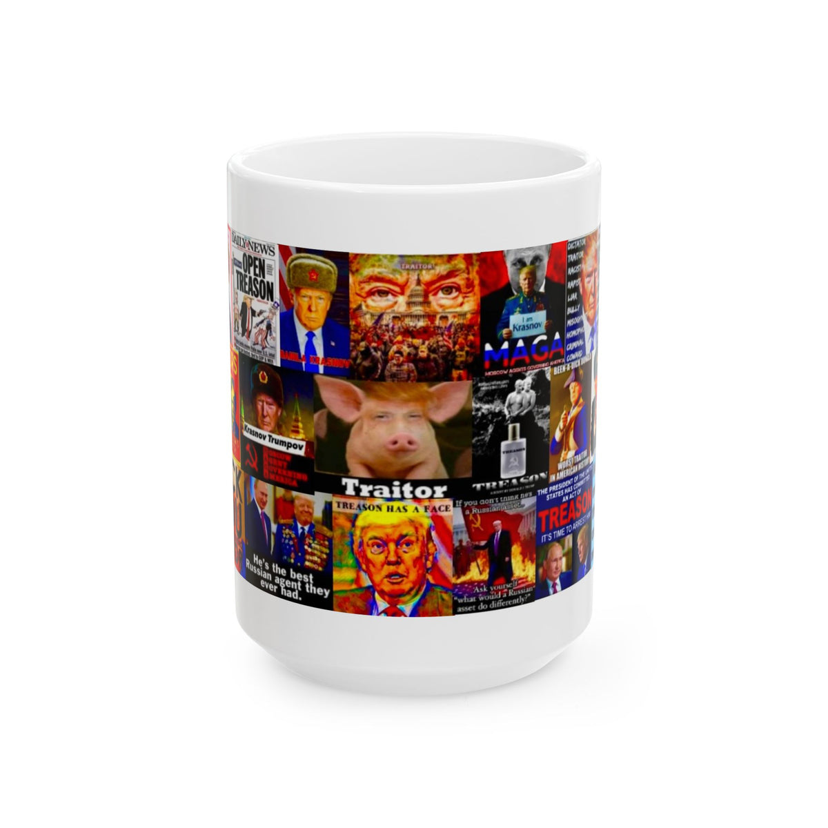 “Treasonous Traitor Trump 2” – Bold Collage Calling Out Trump’s Treason & Corruption