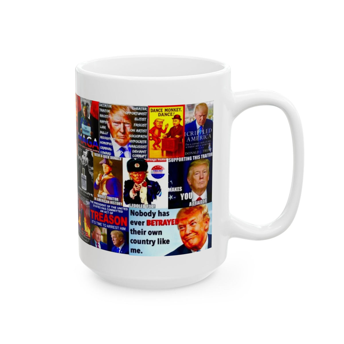 “Treasonous Traitor Trump 2” – Bold Collage Calling Out Trump’s Treason & Corruption