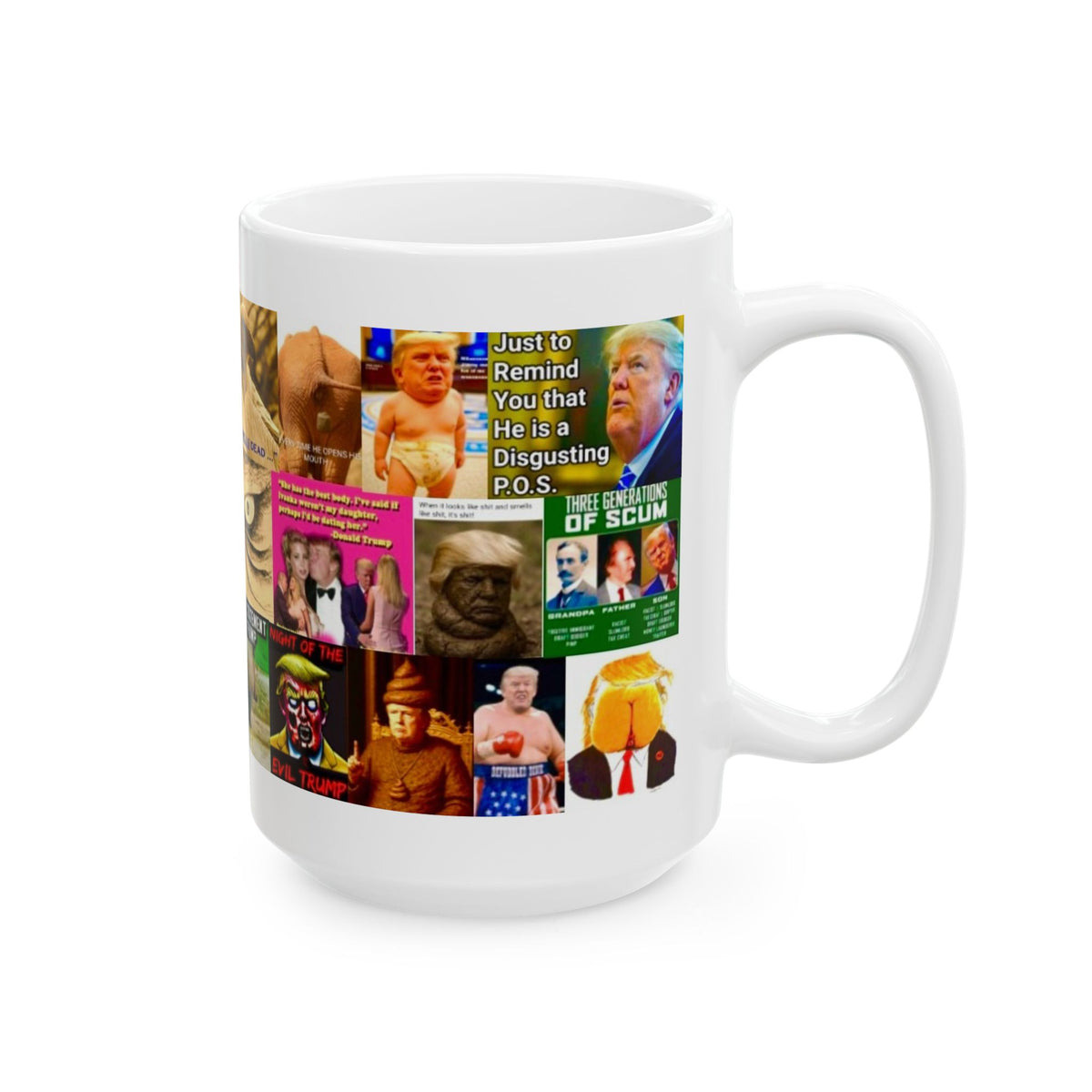 “Trump Gross 2” – Funny Political Satire Collage On Trump’s Gross Aspects, Luckily You Can’t Smell Him!