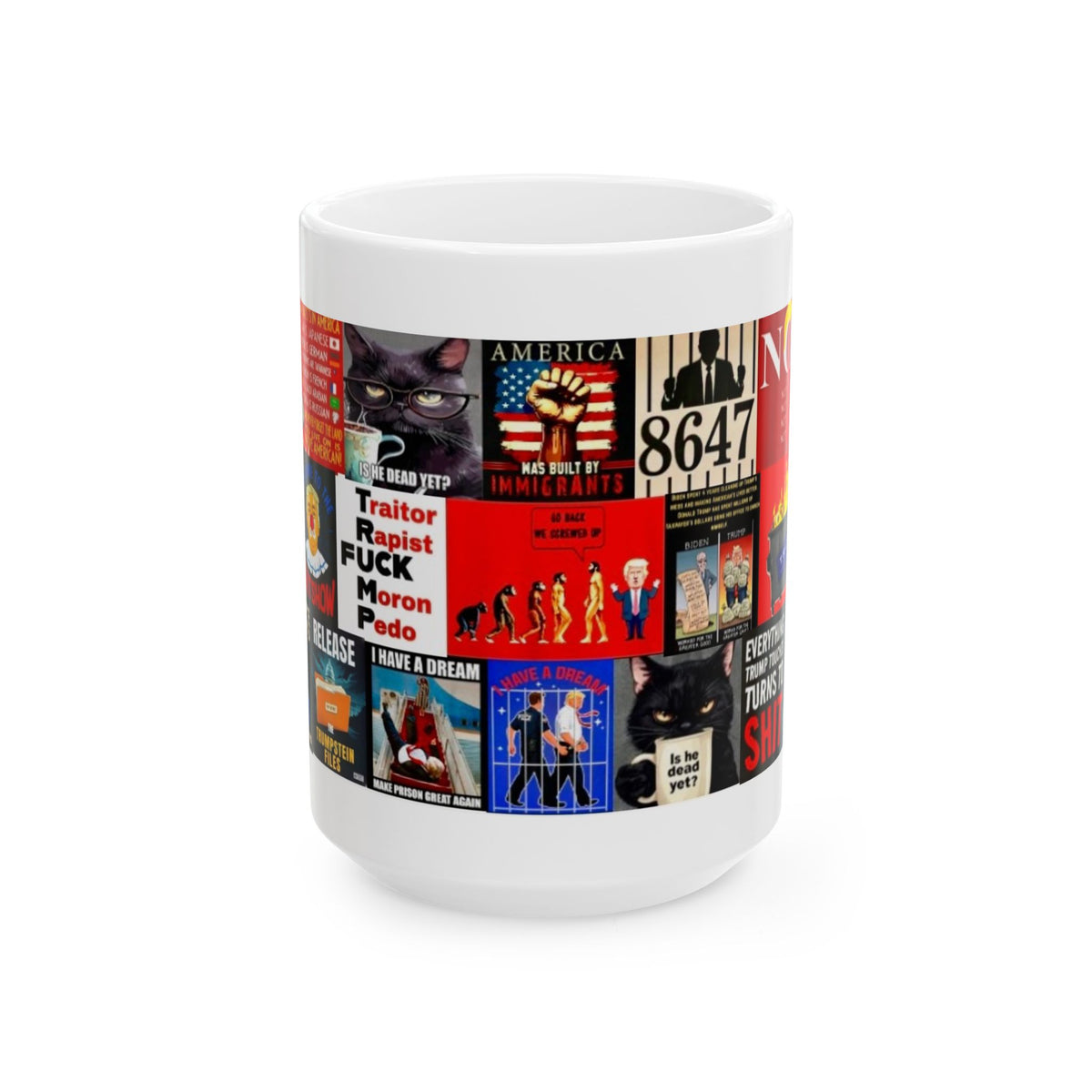 “Trump T-Shirts 2” – Anti-Trump Collage All Taken From Printed T-Shirts