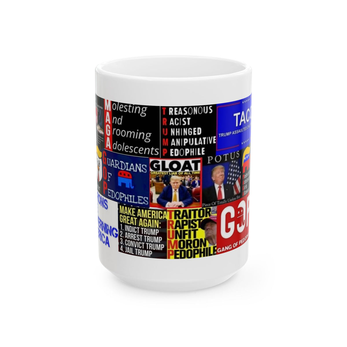 “Acronyms” – Creative Political Wordplay & Savage Anti-Trump Collage