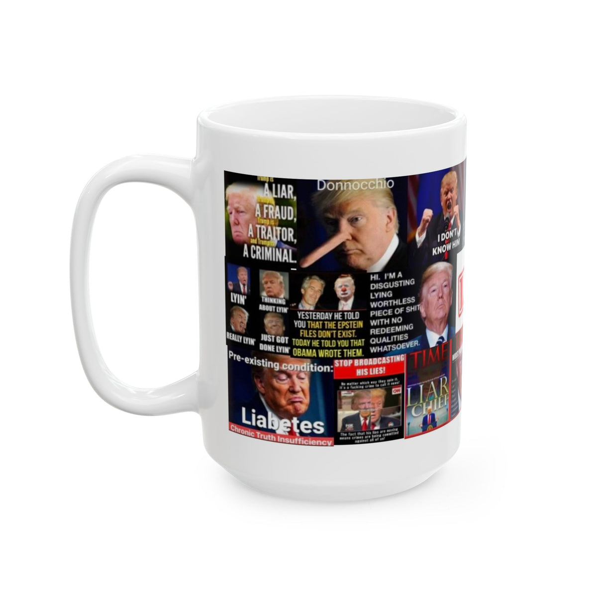 “Trump Liar 1” – Satirical Collage of Trump Pathalogical Lying, Narcissism & Misinformation
