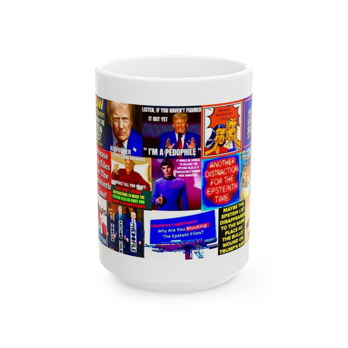 “Epstein Files 2” – Epstein Scandal Collage with Political Satire On Donald Trump’s Involvement