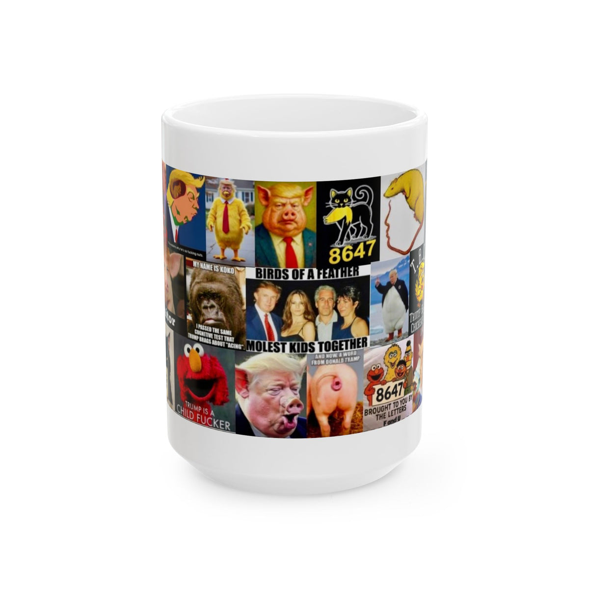 “Trump Is An Animal 1”  – Satirical Collage Featuring Various Animal Related Trump Jokes
