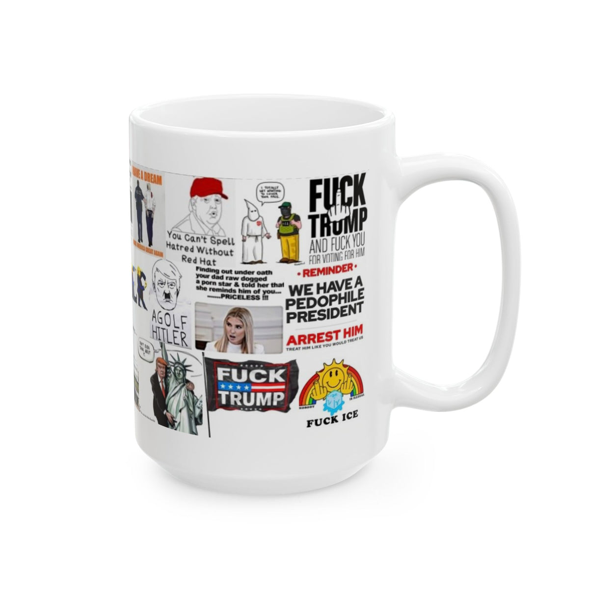“White Supremacy” Anti-Trump Protest Mug – Hilarious and Clean White Design with Bold Political Messages