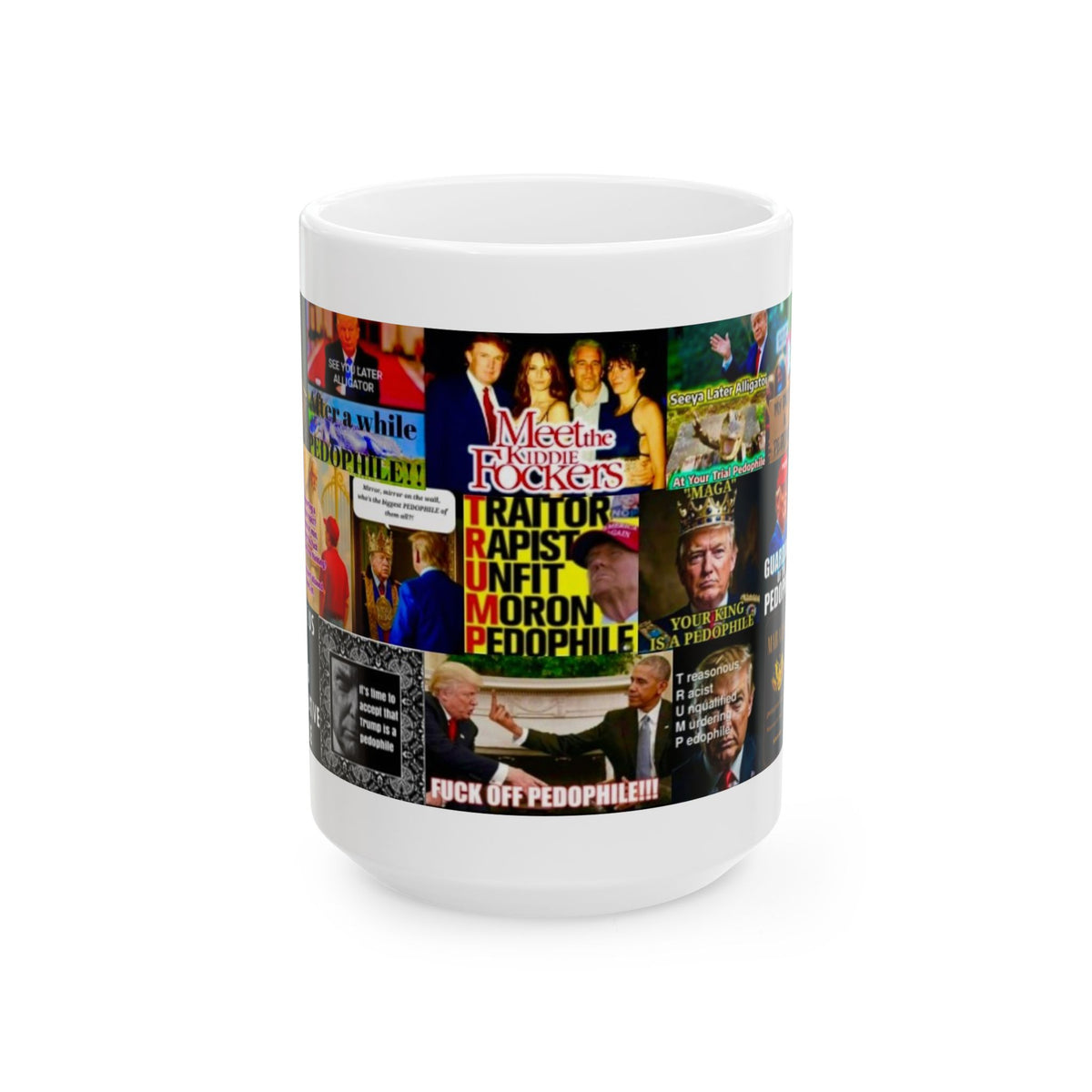 “Trump is a Pedophile 3” – Funny Political Satire Collage of Trump’s Pedophile Accomplishments