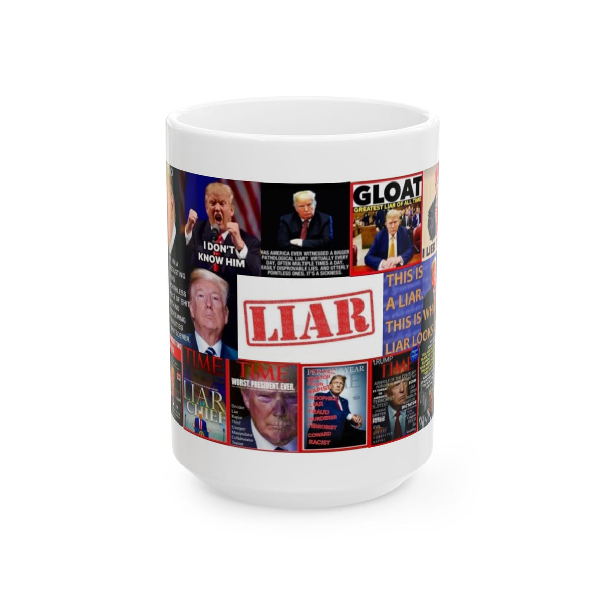 “Trump Liar 1” – Satirical Collage of Trump Pathalogical Lying, Narcissism & Misinformation