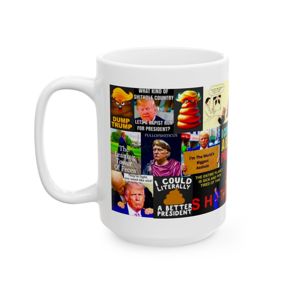 “Trump Shit 2” – Anti-Trump Satirical Collage Comparing Trump To Fecal Matter