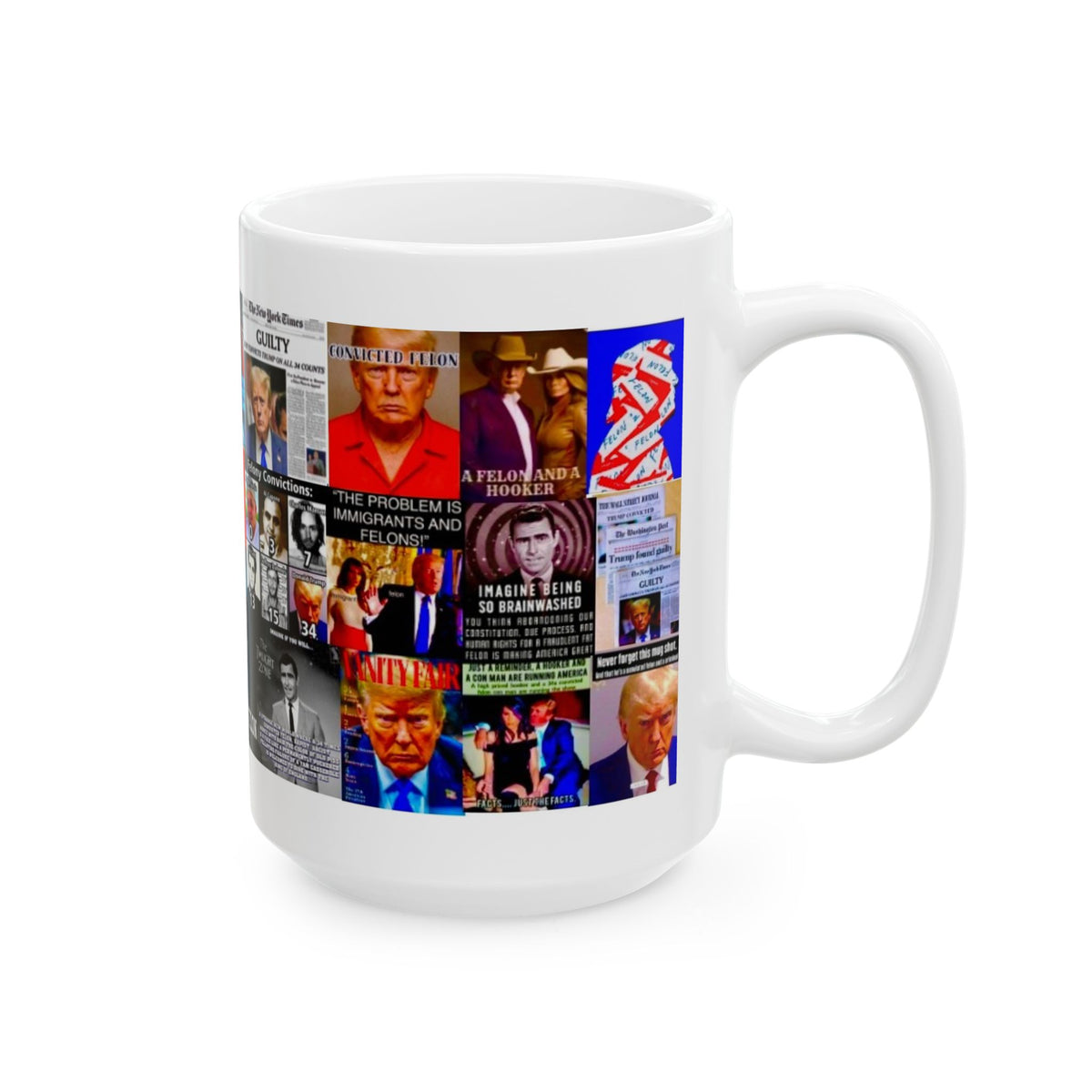 “Trump Convicted Felon” – Funny Political Satire Collage On The Felon In Chief