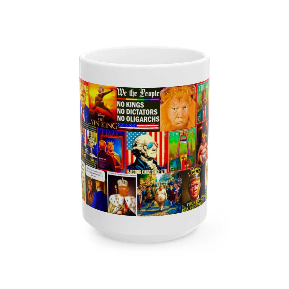“Trump No Kings” – Funny Political Satire Collage On Trump’s Desire For Royal Status