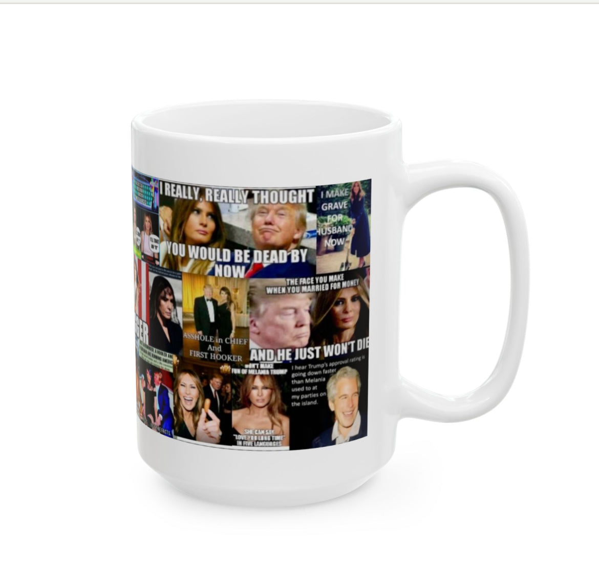 “The Angel Melania” – Satirical Political Collage with the Celebrity & Scandal Surrounding The Dubious Past of First Lady Melania Trump