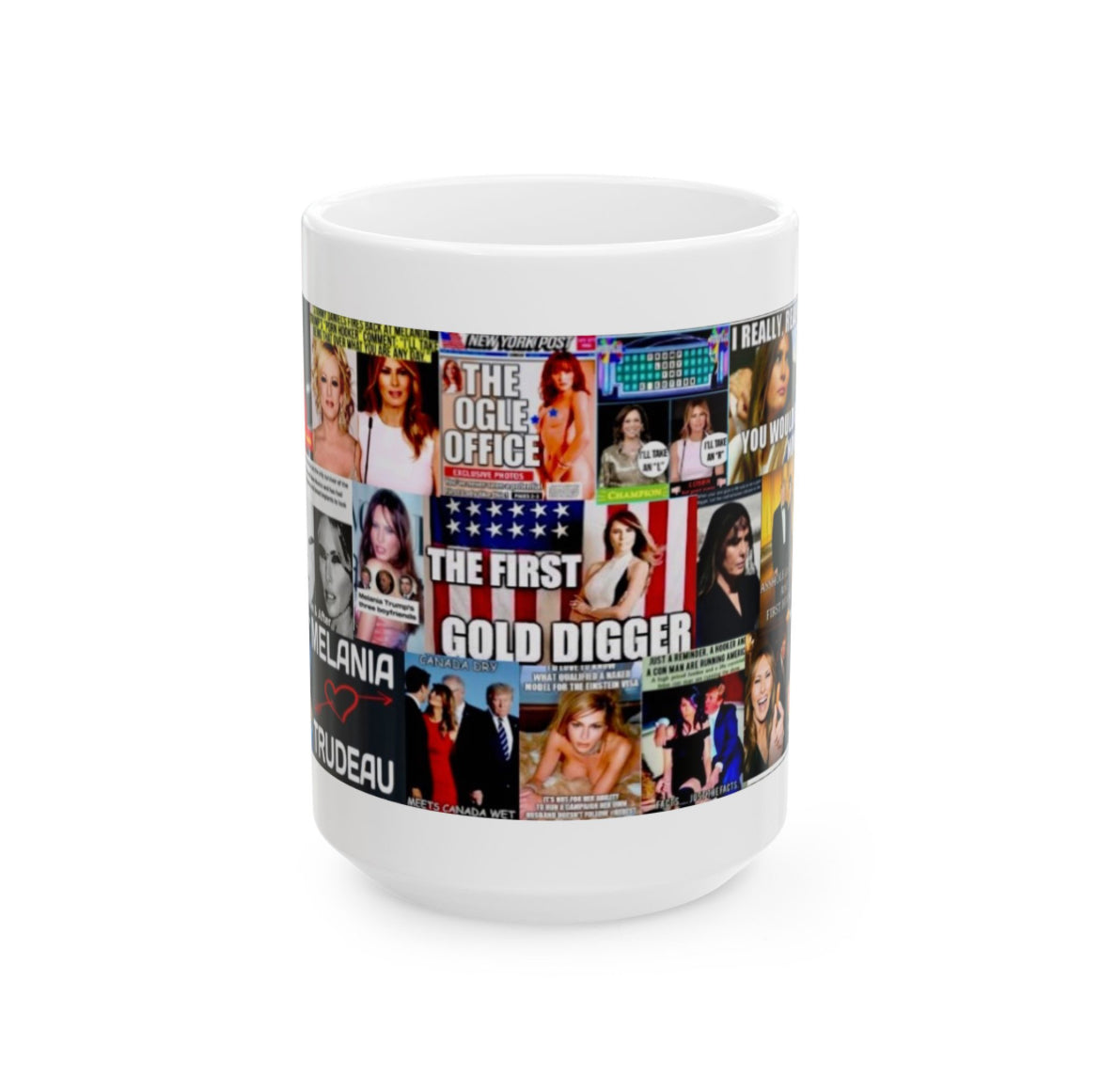 “The Angel Melania” – Satirical Political Collage with the Celebrity & Scandal Surrounding The Dubious Past of First Lady Melania Trump