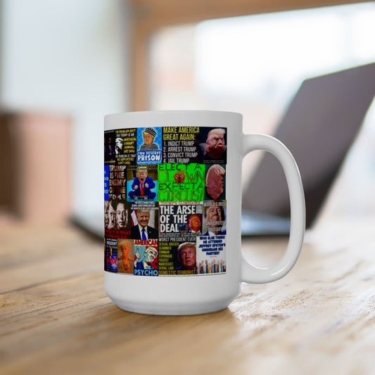 “Grumpy Trumpy” – Funny Anti-Trump Political Satire Collage Mug