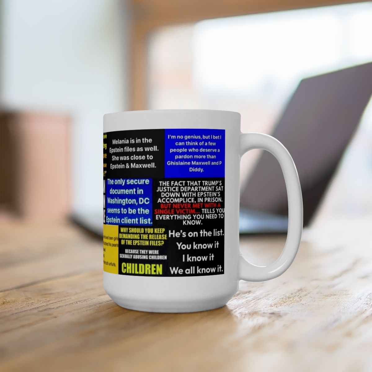 “Epstein Messages 1” – Bold Quote Collage Exposing Corruption