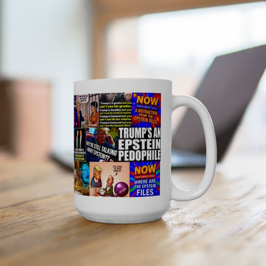 “Epstein!! Epstein!!! Epstein!!!!!!!” – Epstein Scandal Collage with Political Satire On Donald Trump’s Involvement