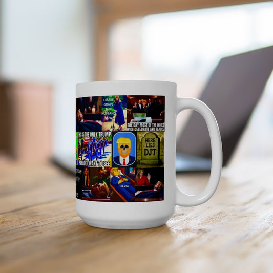 “Trump Coffin Play”  – Hilarious Obituary & Dark Political Humor Collage