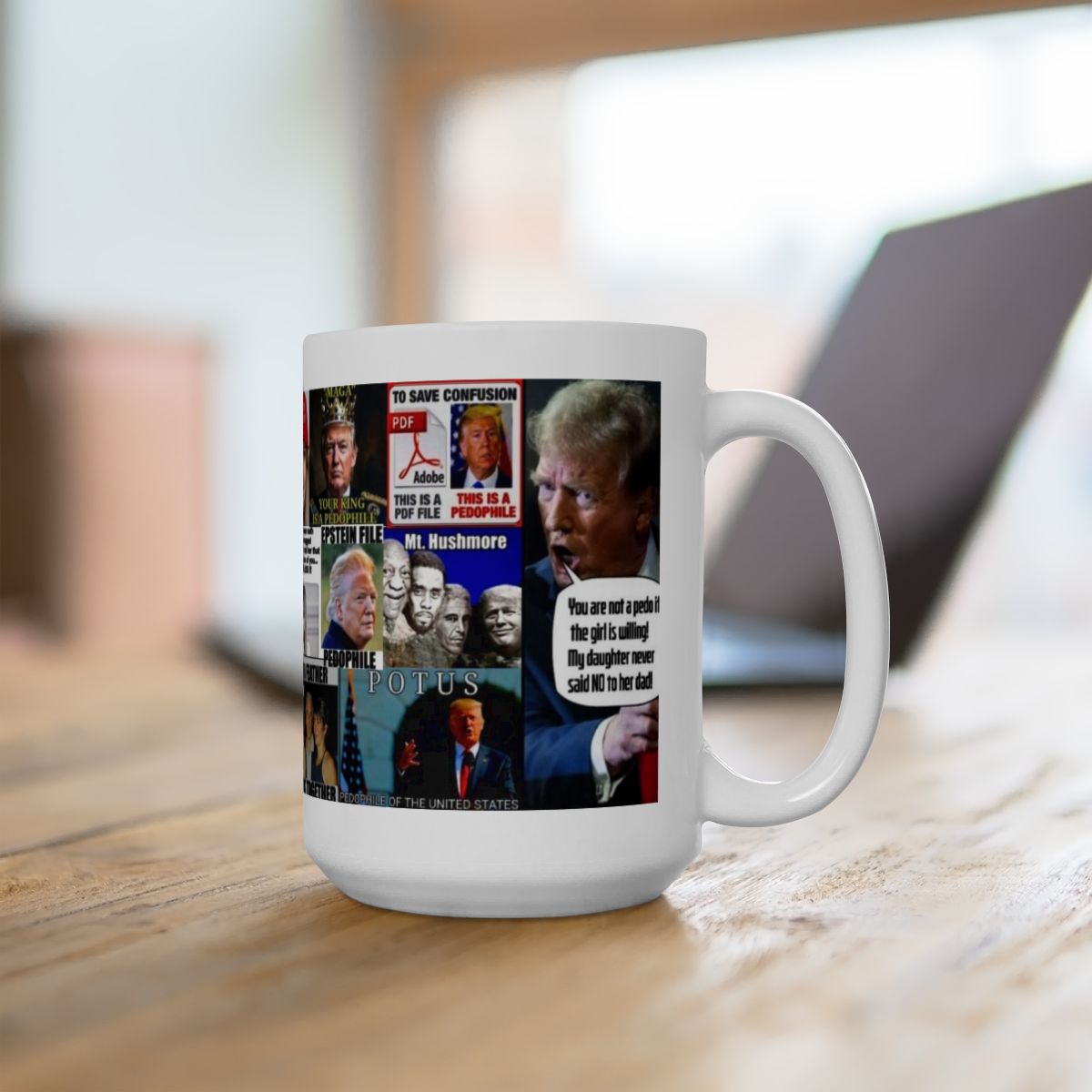 “Trump Is A Pedophile 1” – Release The List! Bold Anti-Pedophile Political Collage on the Jeffrey Epstein Scandal