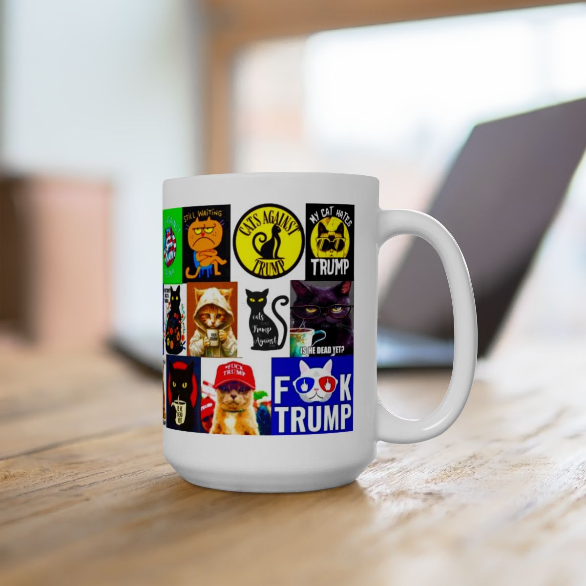 “Trump Cats 1” – Funny Political Satire Collage On Feline Hatred For Trump And Being Grabbed By Trump