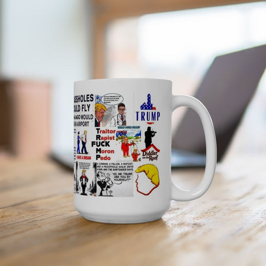 “White Supremacy 3” - Anti-Trump Protest Mug – Hilarious and Clean White Design with Bold Political Messages
