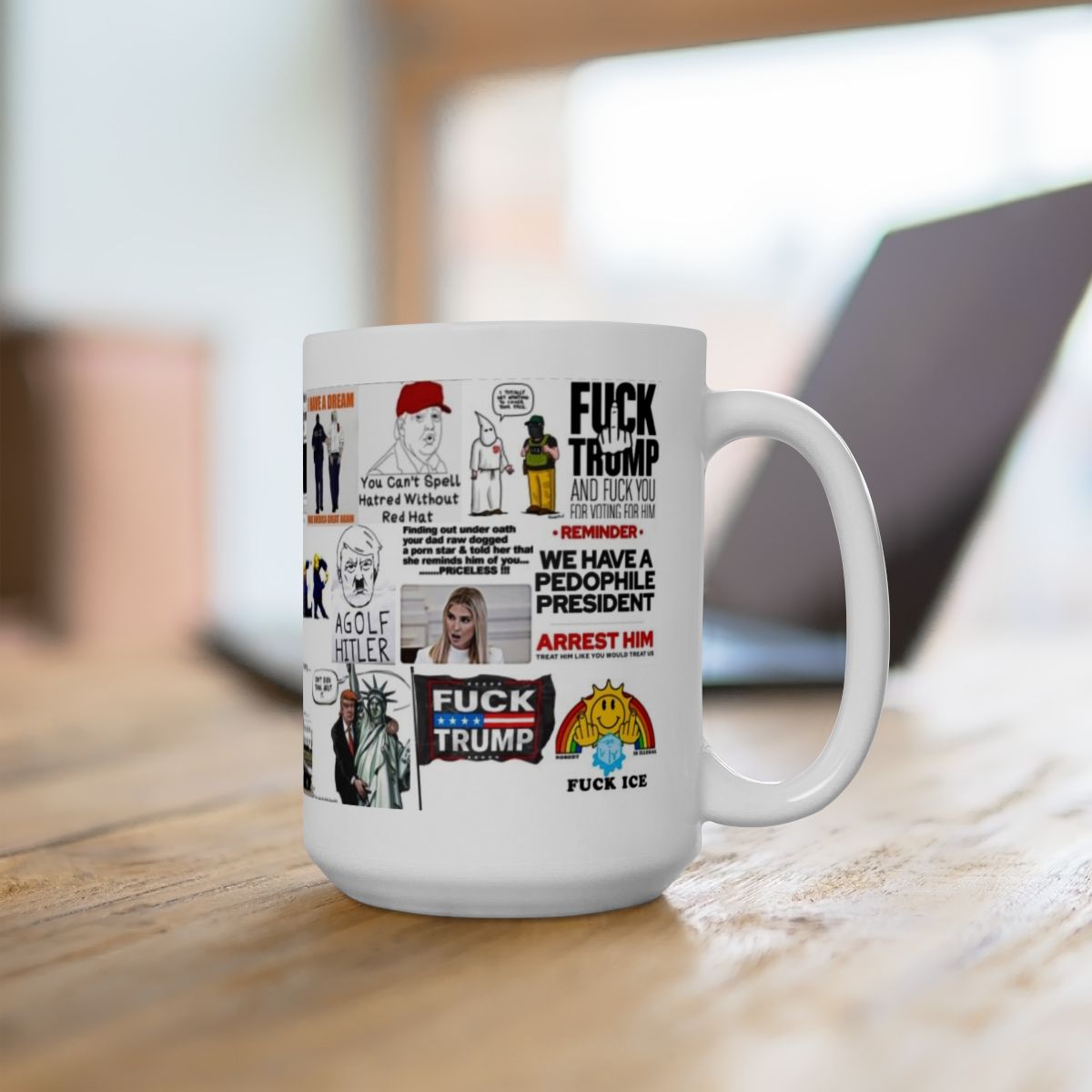 “White Supremacy” Anti-Trump Protest Mug – Hilarious and Clean White Design with Bold Political Messages