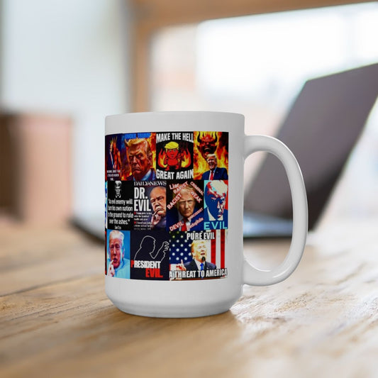 “Trump D-Evil”  – Is He The Anti-Christ?? Hilarious Dark Political Humor Collage On The Evil Of The Devil Donald Trump