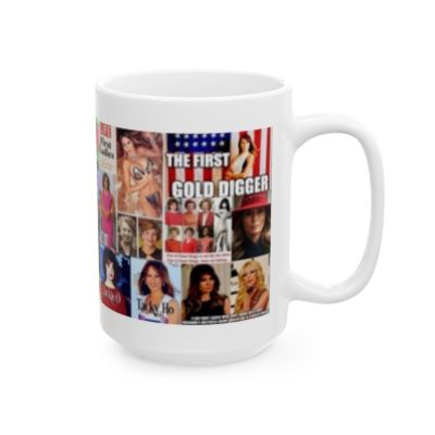 “The First Shady” - Melania Trump Satirical Adult-Themed Mug – Political Humor & Controversial Collage